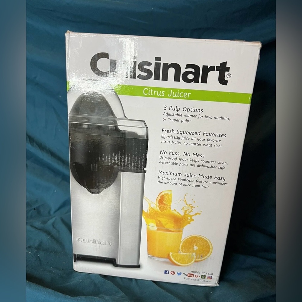 •SOLD •Cuisinart Stainless Steel Citrus Juicer